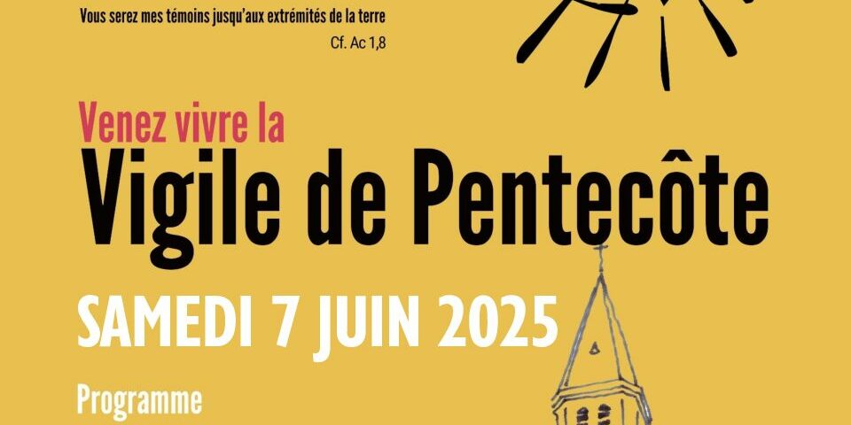 Affiche vigile pentecote 2025