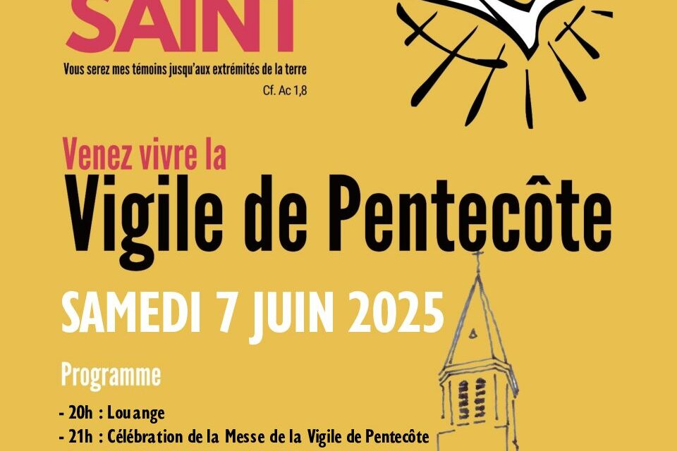 Affiche vigile pentecote 2025